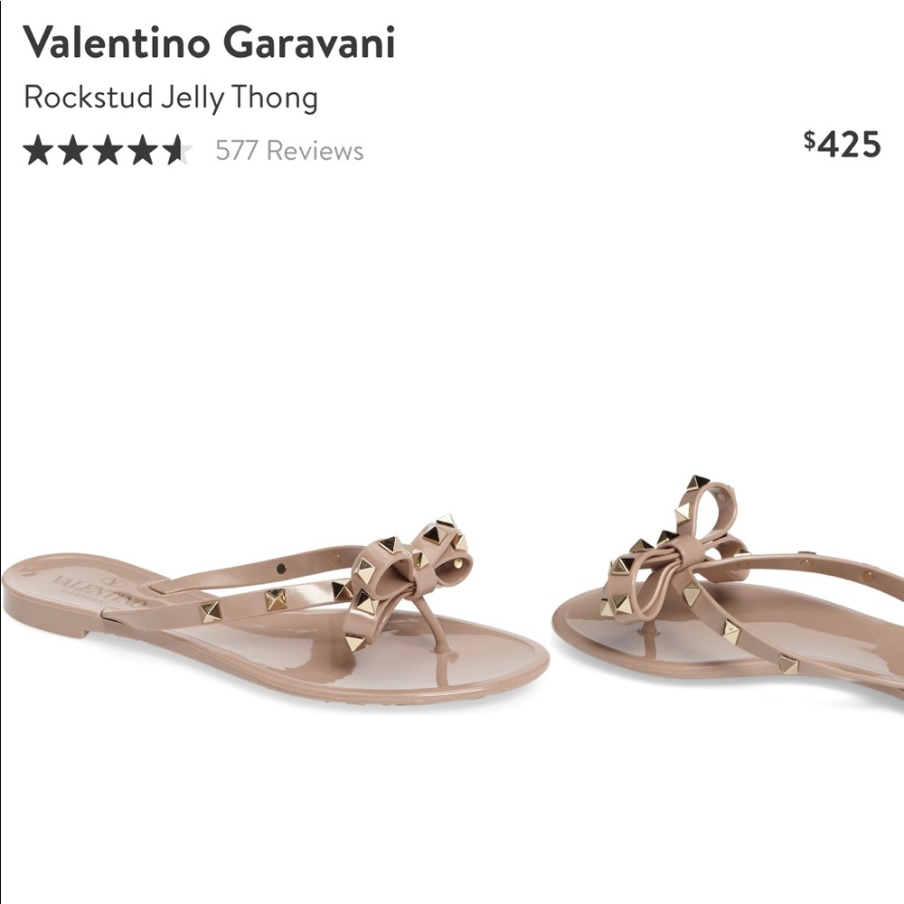 Valentino Garavani  rockstud jelly thongs